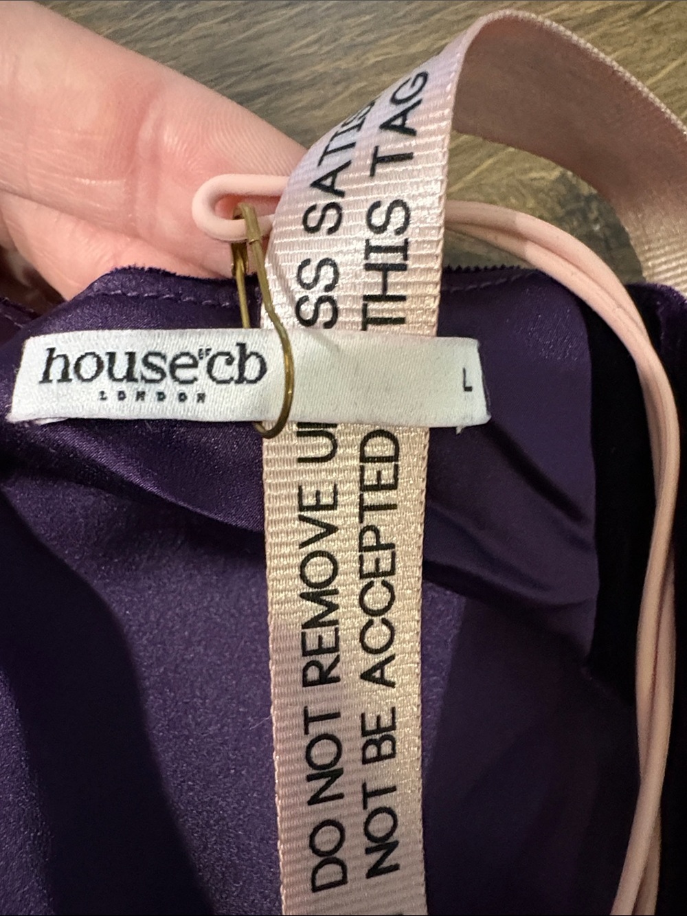 House of CB Purple Velvet Long-Sleeve Midi Dress - Picture 7 of 9